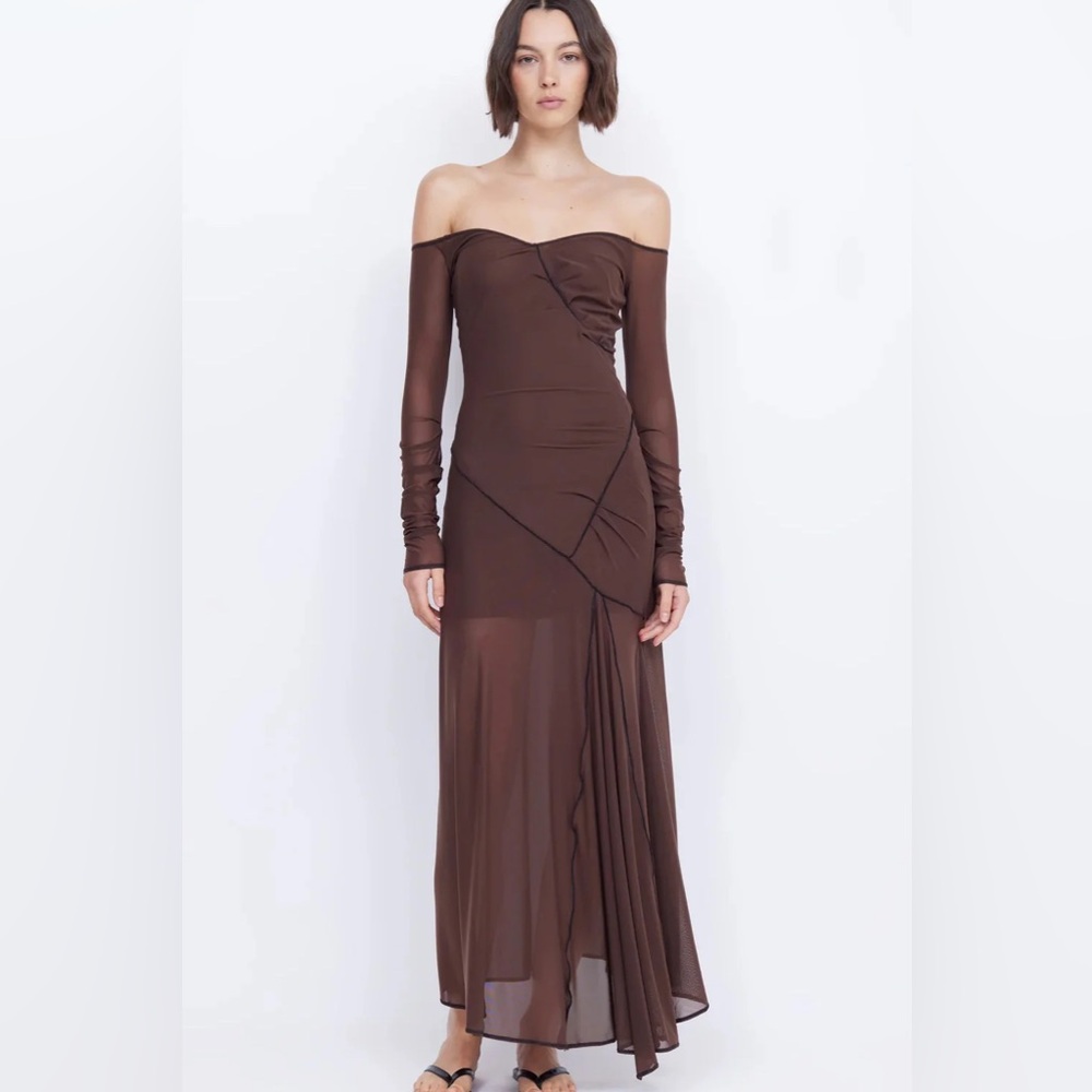 NWT bec&bridge Chocolate Isadora Dress US2/AU6